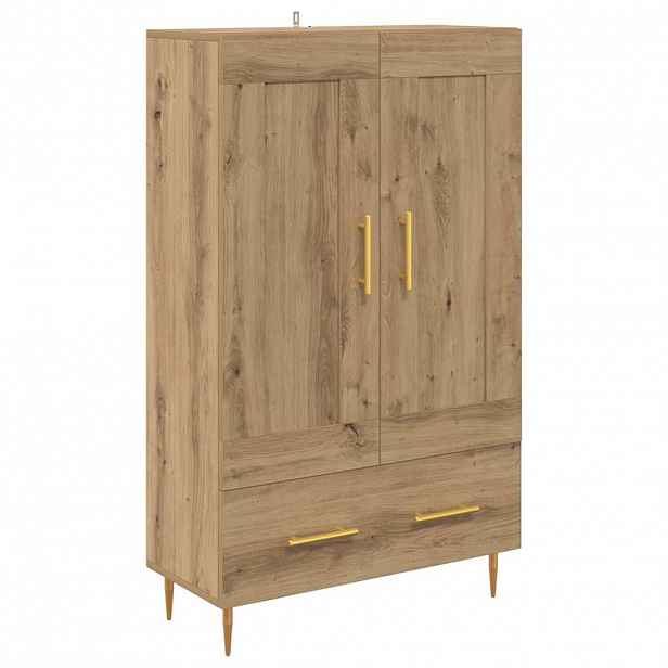 vidaXL Vysoký bufet Artisanový dub 69,5 x 31 x 115 cm Kompozitní dřevo