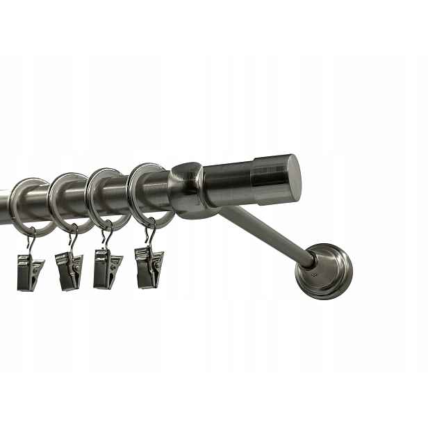 Garnýž Kovový 19 mm MIX Koncovek Nikl 240 cm Smart galvanizovaný