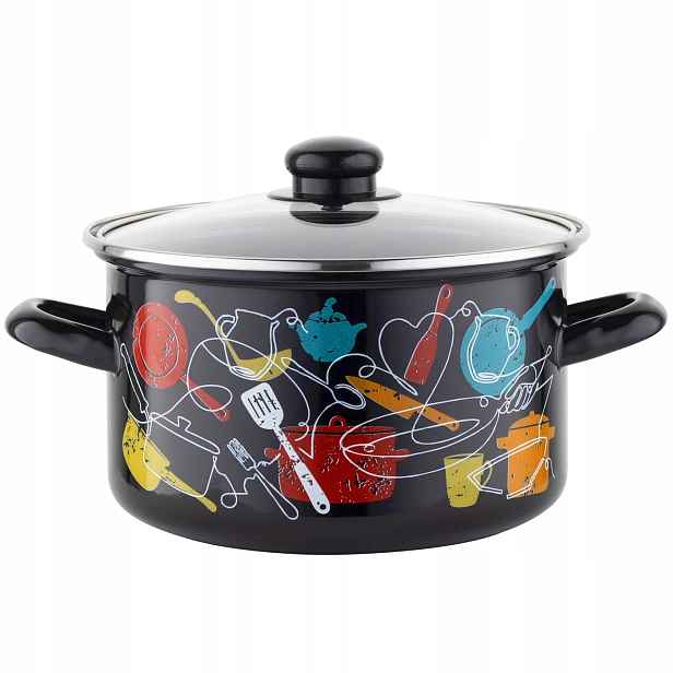 Hrnec Tradiční Smaltovaný Malena 3,7L 20CM Indukční