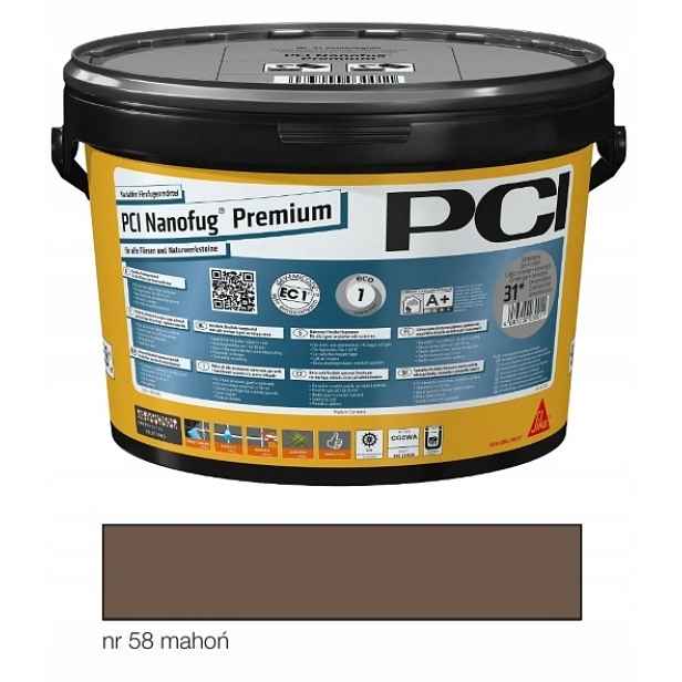 Pci Nanofug Premium 5kg – mahagonová spárovací hmota č. 58