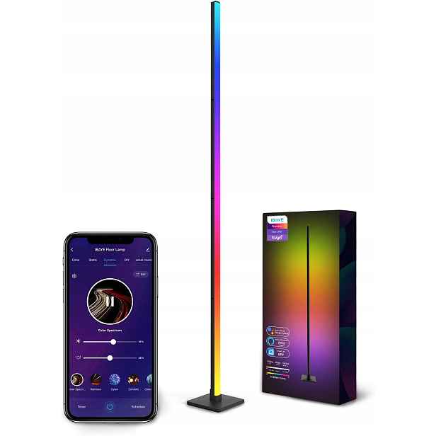 Podlahová Lampa Ibaye Chytrá Led Lampa 16 Milionů Barev Wi-fi
