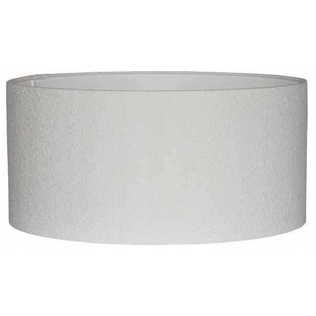 Stínidlo válec E27 bílé Boucle ⌀ 50 cm h25 Zavinovací okraje Venosa