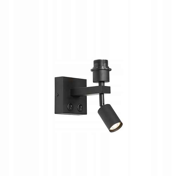 Nástěnné svítidlo Qazqa černé E27 40 W Brescia Wl 2 /105663