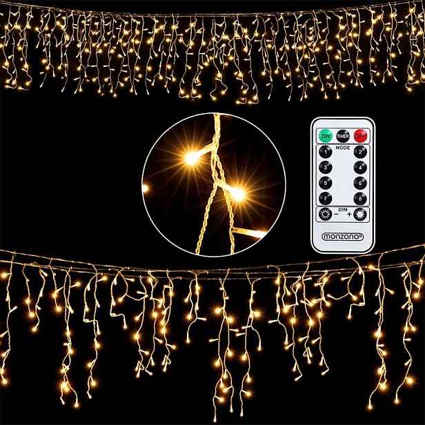 Vánoční Lampy 600LED, Vánoční Ozdoby, Dálkové Ovládání