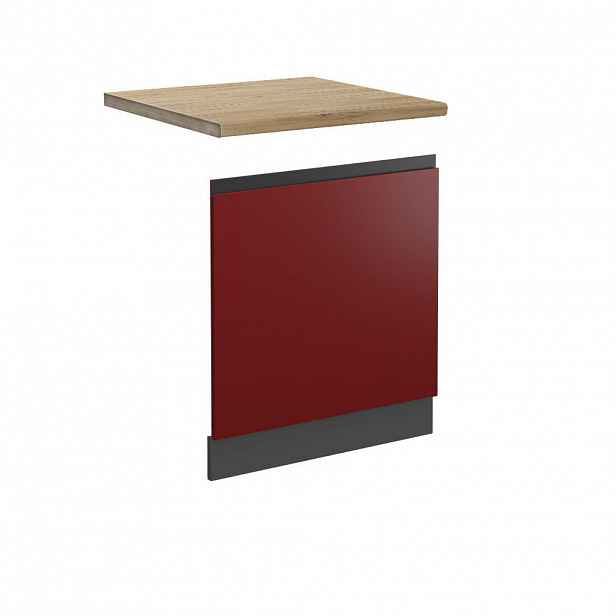Vicco PŘEDNÍ PANEL R-Line Červená 60 cm , PD Dub