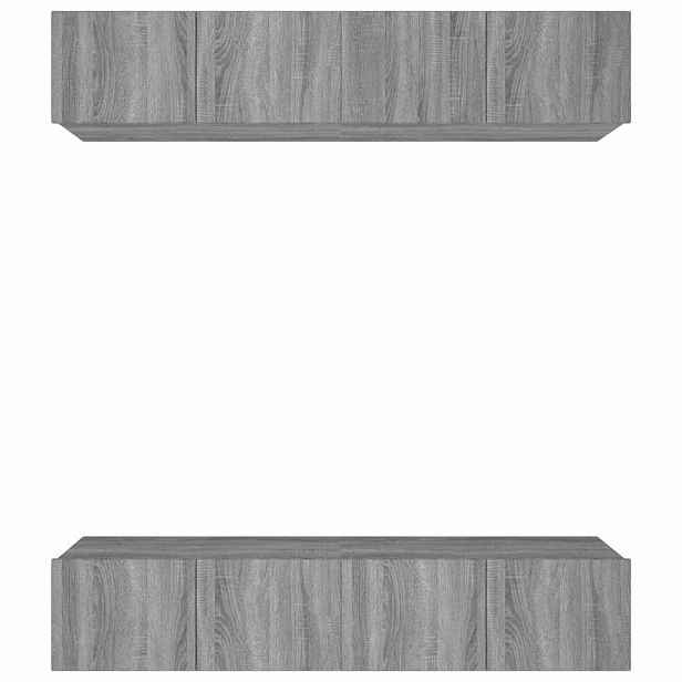 vidaXL TV skříňky 4 ks šedé sonoma 80 x 30 x 30 cm kompozitní dřevo