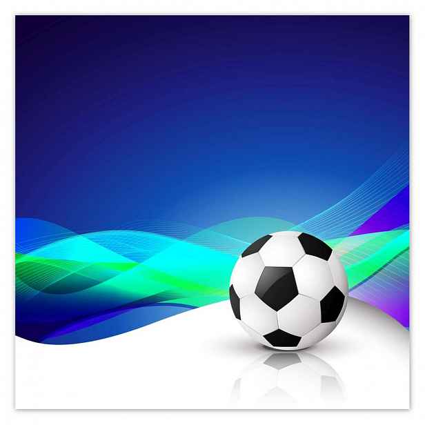 Plakáty 140x140 Fotbal Fotbalová noha