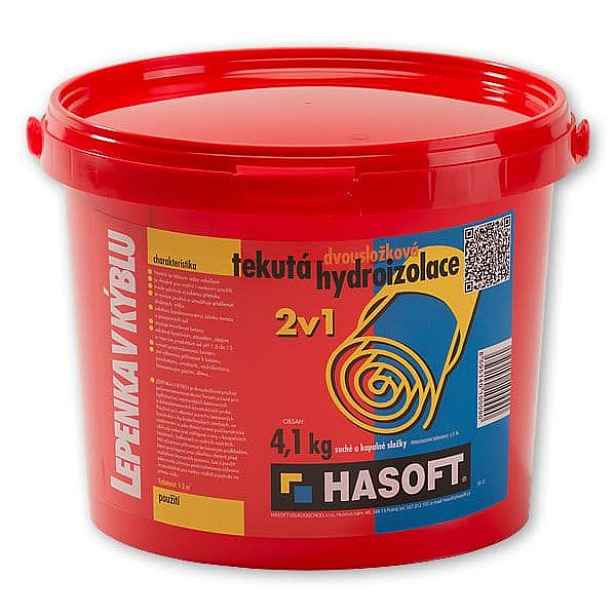 Lepenka v kýblu Hasoft 2 v 1 4,1 kg