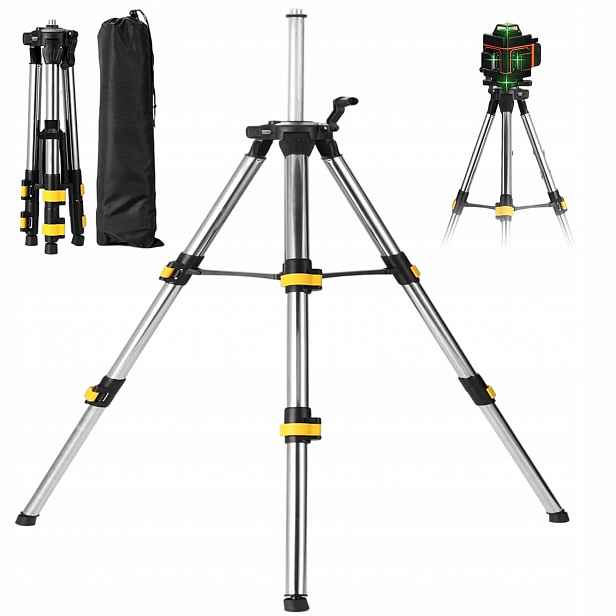 Trojnožkový Stativ 5/8" Pro Křížový Laser 120 CM S Tripodem