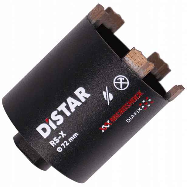 Vrták diamantový korunkový 72 mm M16 Distar Rs-x do betonu