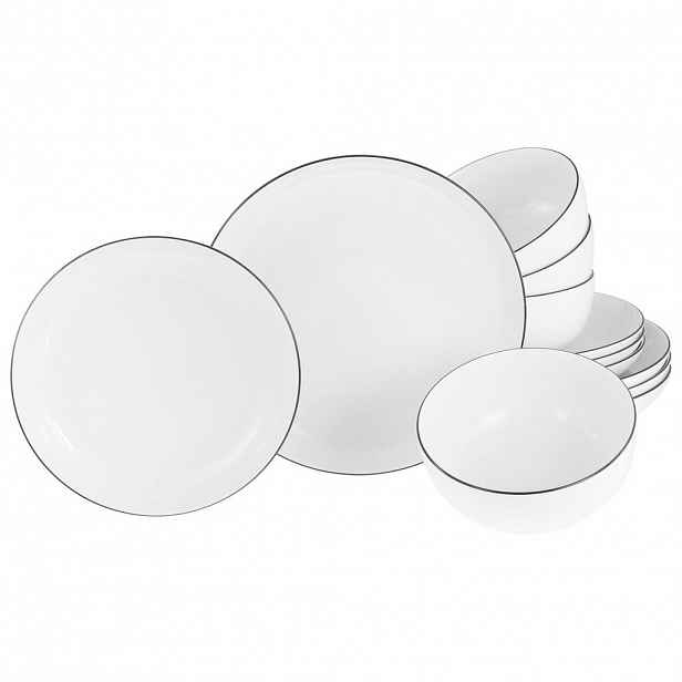 Creatable JÍDELNÍ SOUPRAVA Allround Black Line 12dílné