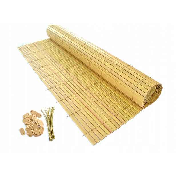 Oboustranná Pvc Balkonová Podložka 0,9 x 3 m, bambus