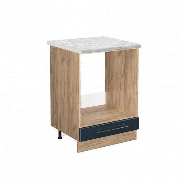 Vicco SKŘÍŇKA NA VESTAVĚNOU TROUBU Fame-Line Tmavě modrá s vysokým leskem 60 cm , PD Mramor