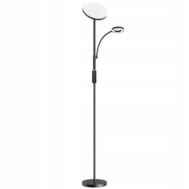 Dvojitá stojací lampa s dálkovým ovládáním BlitzWill BWL-FL-0001 36W (černá)