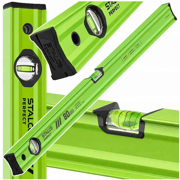 Hliníková vodováha s libelami 80 cm Limetka Stalco Vseries S010265503