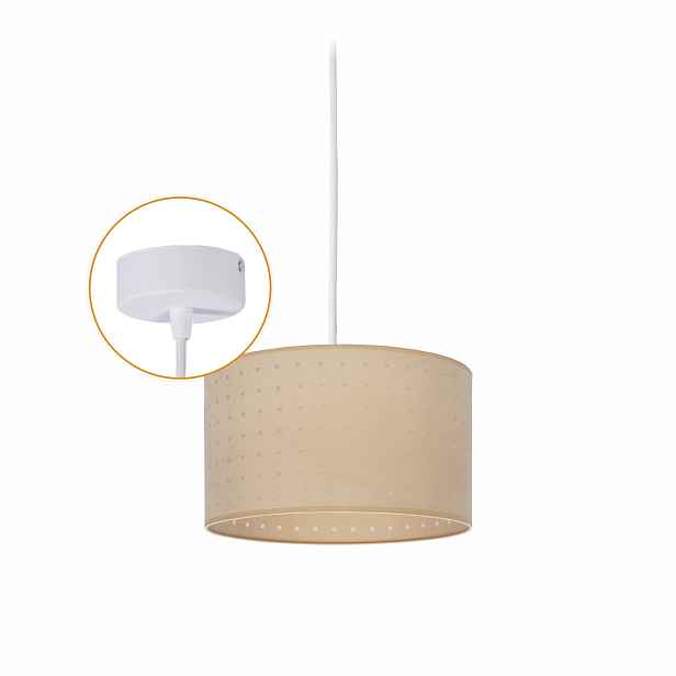Závěsná lampa Abażur 20 cm stropní 1x E27 60 W Lustr stínidlo Béžová Led