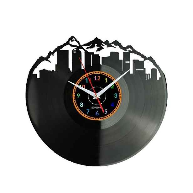 Denver Nástěnné hodiny Vinylová deska Moderní dekorativní jako Dárek k narození