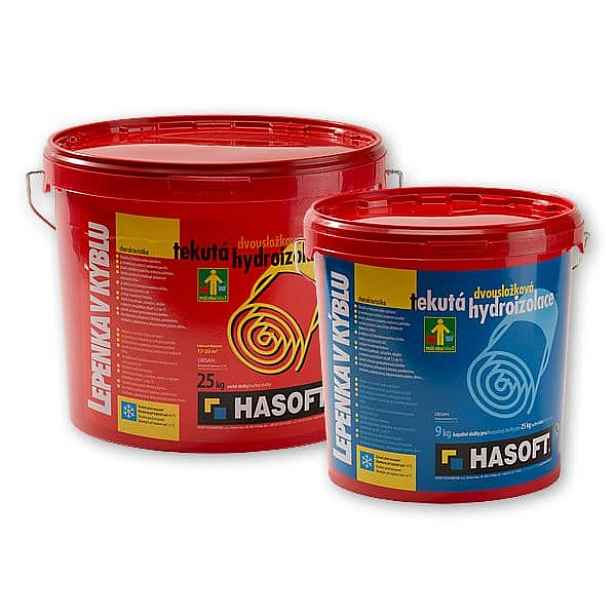 Lepenka v kýblu Hasoft 25 kg + 9 l