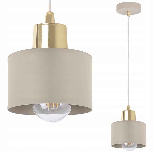 Závěsná Stropní Lustrová Lampa Panta Béžová, Jednoduchá, Do Kuchyně Nad Stůl