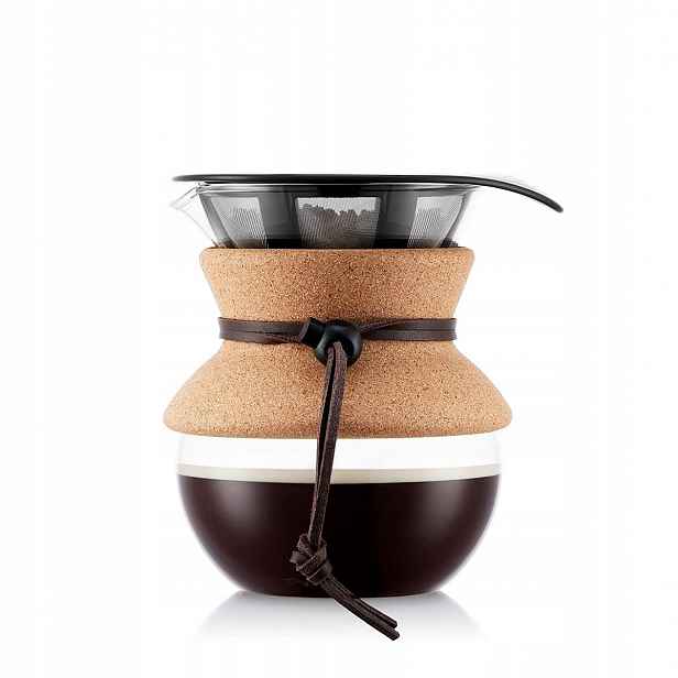 Bodum Pour Over 0,5 L spařovací jednotka s pevným filtrem a korkovou páskou