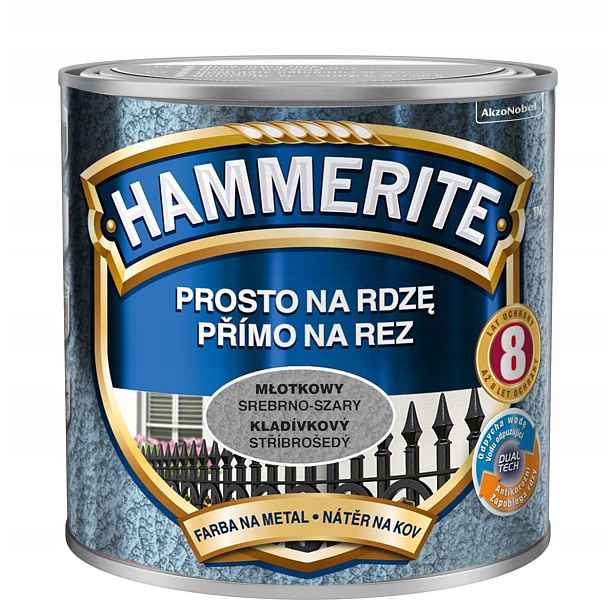 Hammerite Barva na rez 2,5L Stříbrná Kladívková