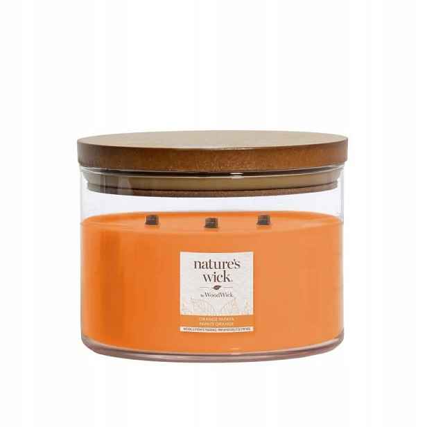 Velká svíčka Orange Papaya Nature’s Wick WoodWick