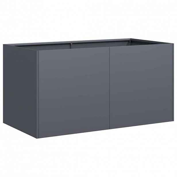 vidaXL Truhlík antracitový 80x40x40 cm ocel válcovaná za studena
