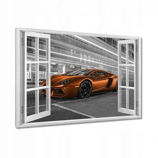 Obrazy 120x80 Oranžová fura