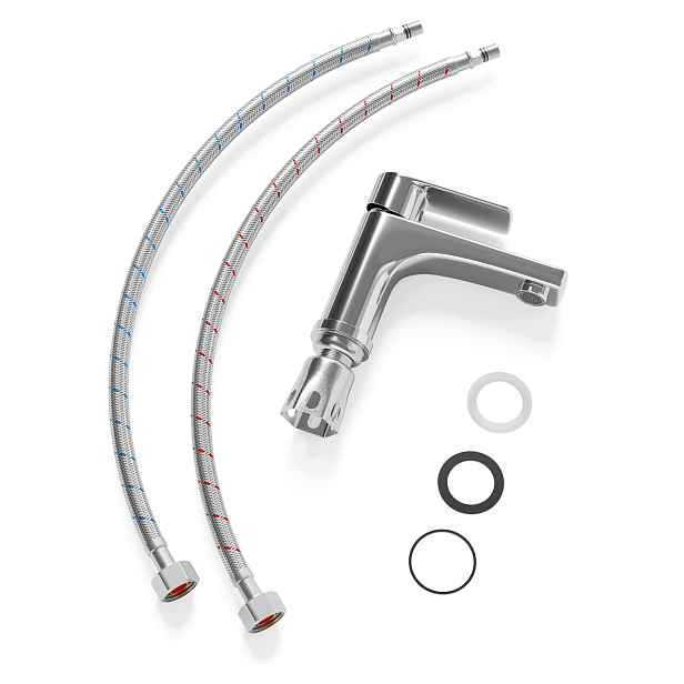 Chromovaná Stojánková Koupelnová Baterie S Perlátorem 143 MM, Moderní