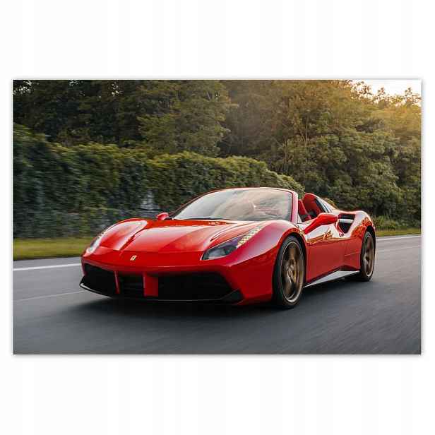 Fototapety 104x70 Červené Ferrari Cesta