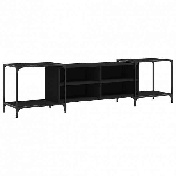 vidaXL TV skříňka černá 203 x 37 x 50 cm kompozitní dřevo