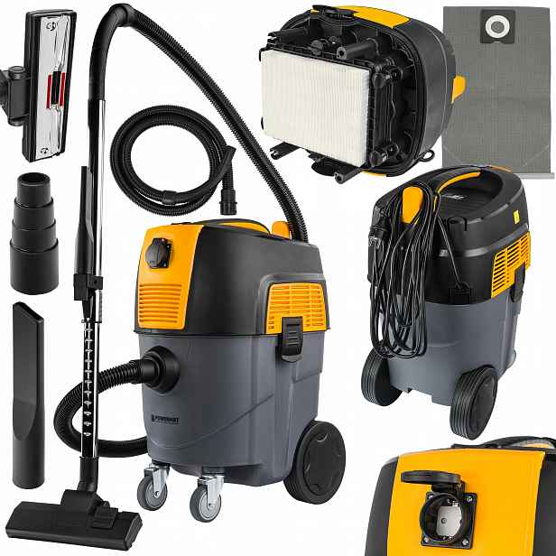 Vysavač Hepa 1600W 30L Dílenský Bezsáčkový 7,5M