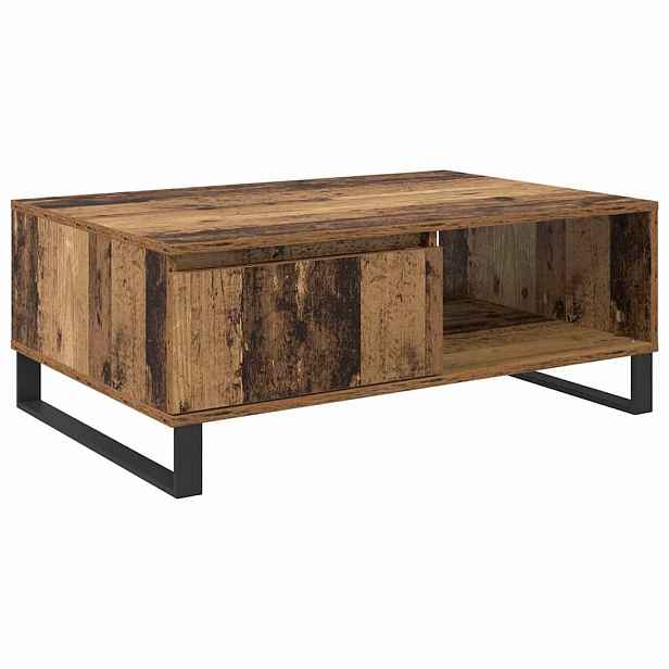 vidaXL Konferenční stolek Staré dřevo 90 x 60 x 35 cm Kompozitní dřevo