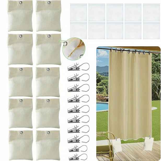 10 x Vnější závaží Curtain, odolné proti opotřebení, vícenásobné