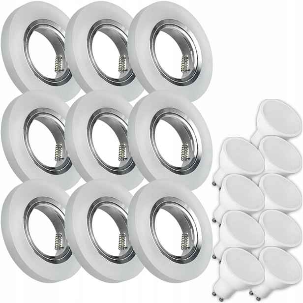 9X Skleněná Lampička Moderní Kulaté Stropní Svítidlo Kolo Silné Sklo Námraza Led Žárovka 5W