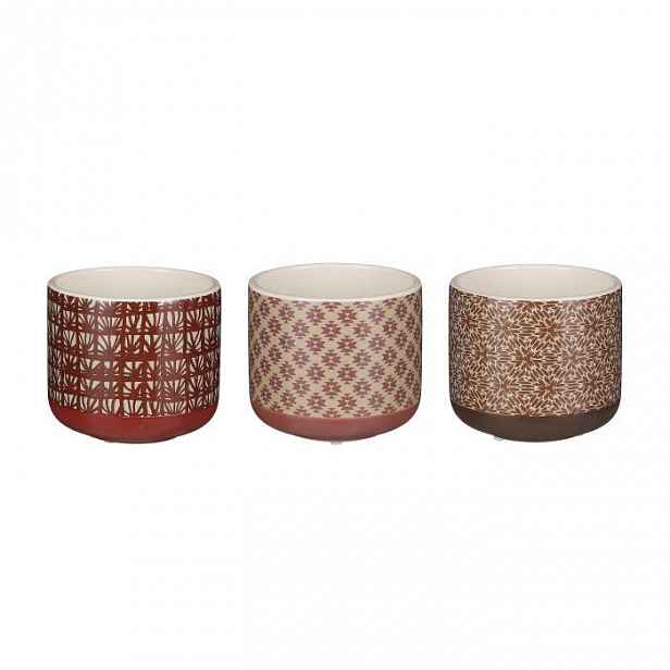 Obal kulatý dekor ornamenty keramika mix 12cm