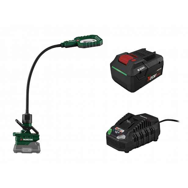 Parkside® Aku LED lupa Plsla 20-Li A1, Smart 8 Ah