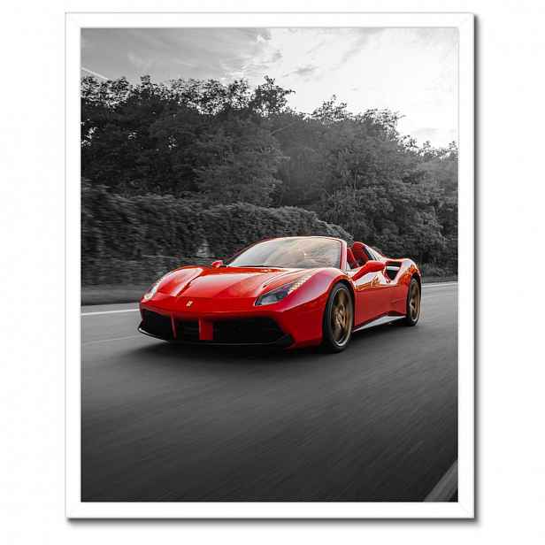 Plakáty v rámu 40x50 Červené Ferrari Fura