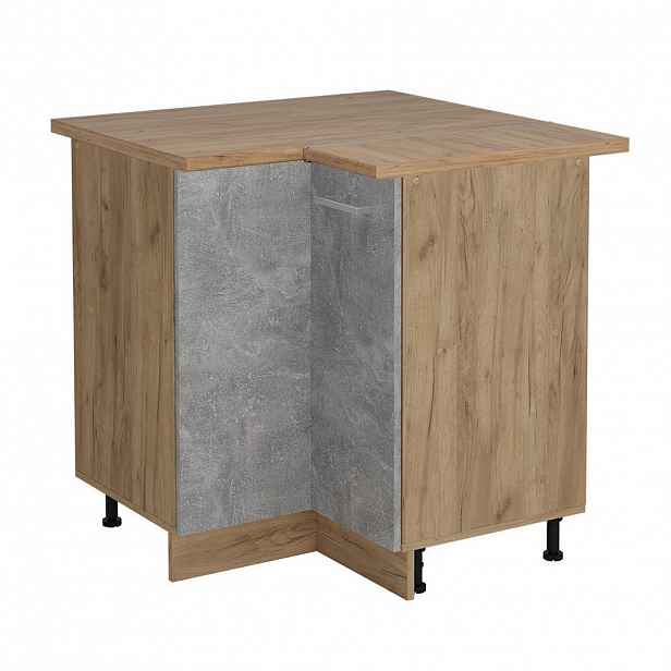 Vicco ROHOVÁ SKŘÍŇKA R-Line Beton 75.6 cm , PD Dub
