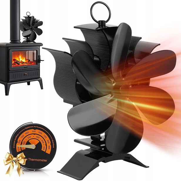 Termoelektrický Krbový Ventilátor Distributor Teplého Vzduchu, Silný