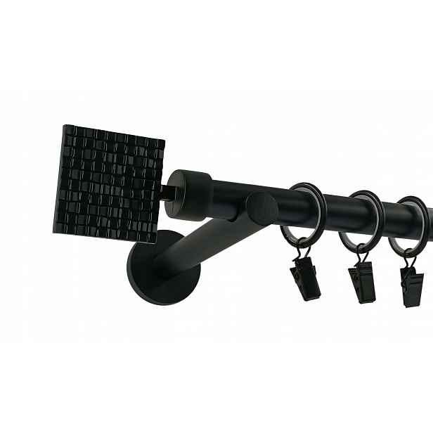 Garnýž Kov 19 mm Černý Moderní 280 cm Prima