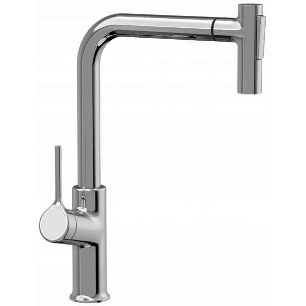 Invena Kuchyňská Baterie S Vytahovací Sprškou Farsala, Chrom