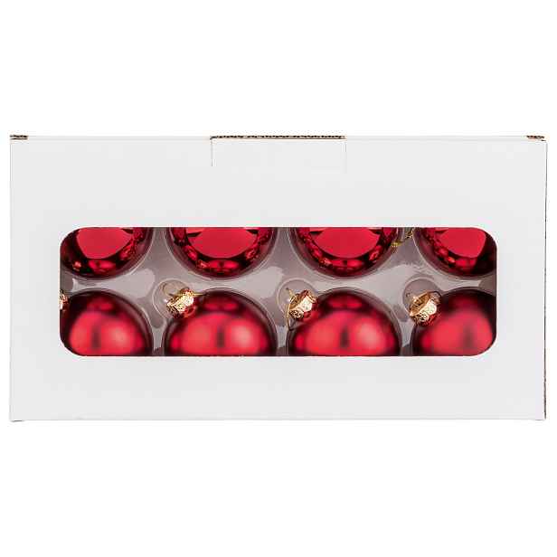Livarno® Sada vánočních koulí, 16dílná (červená)
