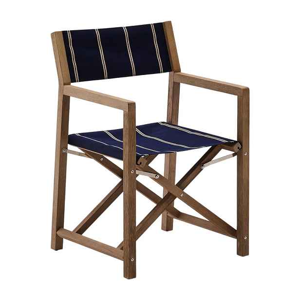 Modrá/béžová zahradní židle Vilara – Kave Home