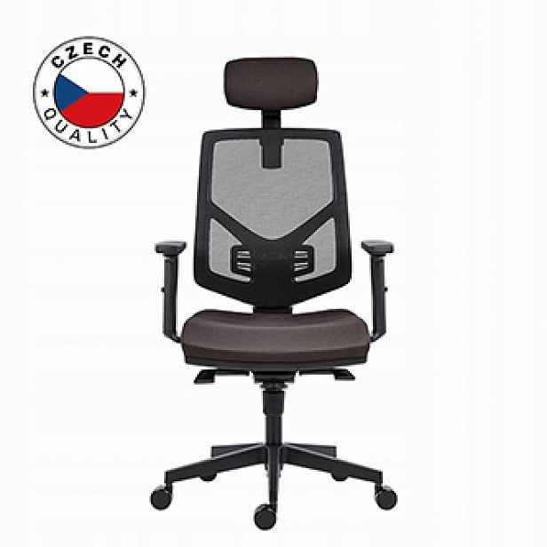 Powerton Ergo Tina Ergonomická kancelářská židle, Šedá