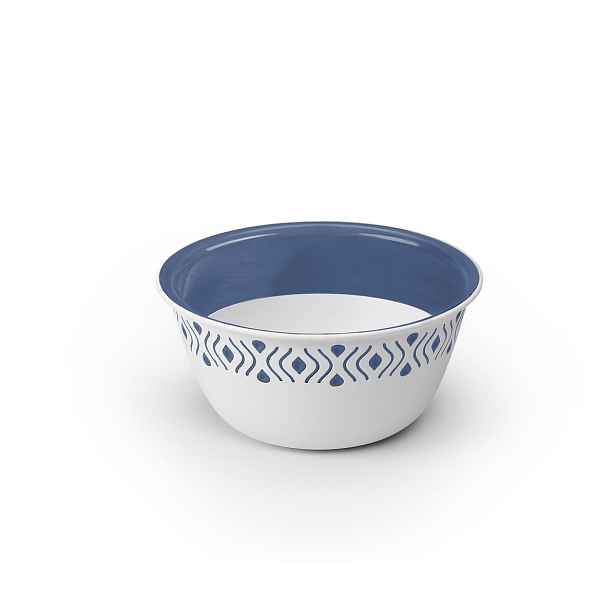 STEFANPLAST Tosca 54901 Plastová miska průměr 13 cm, bílá/modrá