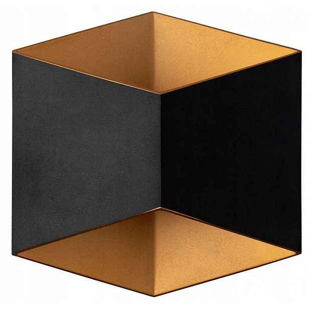 Venkovní nástěnné svítidlo Triangles Černé Zlaté 5W Led 3000K IP54 Nástěnná lampa