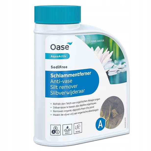 Oase Aquaactiv Sedifree 500 ML – Bakterie Pro Odstraňování Bahna A Kalu