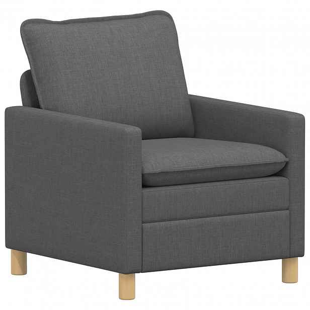 vidaXL Pohovka Tmavě šedá 76 x 81 x 87,5 cm Textil