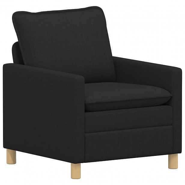 vidaXL Pohovka Černá 76 x 81 x 87,5 cm Textil